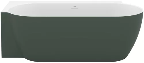 Ravak Freedom Corner II Tec 175x86 bal, akrilkád, Grey Green/fehér, fehér/fekete/króm lefolyó