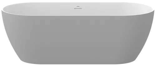 Ravak Freedom O Tec 170x77 akrilkád, Smoke Grey/fehér szabadonálló, fehér/fekete/króm lefolyó