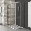 Ravak Sarok zuhanykabin egyedi méretben  BLRV2K+BLRV2K 87,5x87,5 cm, m.190 cm krómhatású+transparent
