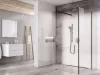 Ravak Walk-In Corner Szett 120x90, zuhanykabin fekete+transparent