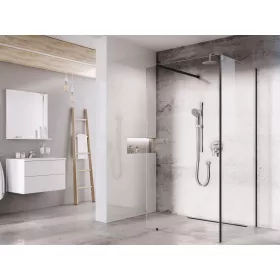   Ravak Walk-In Corner Szett 120x90, zuhanykabin fekete+transparent