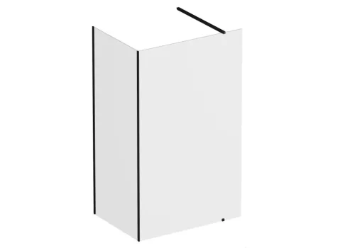 Ravak Walk-In Corner Szett 120x90, zuhanykabin fekete+transparent