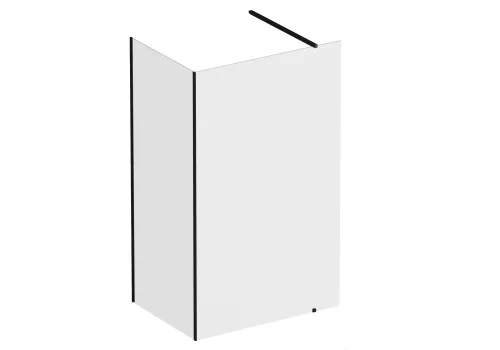 Ravak Walk-In Corner Szett 120x90, zuhanykabin fekete+transparent