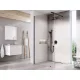 Ravak Walk-In Wall Szett 70, zuhanykabin fekete+transparent
