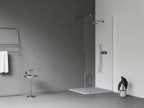 Ravak Walk-In Wall Szett 80, zuhanykabin krómhatású+transparent