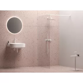   Ravak Walk-In Wall Szett 80, zuhanykabin matt fehér+transparent