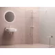 Ravak Walk-In Wall Szett 80, zuhanykabin matt fehér+transparent