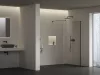 Ravak Walk-In Air Wall 90 zuhanykabin fekete+transparent