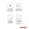Ravak Walk-In Air Wall 90 zuhanykabin krómhatású+transparent