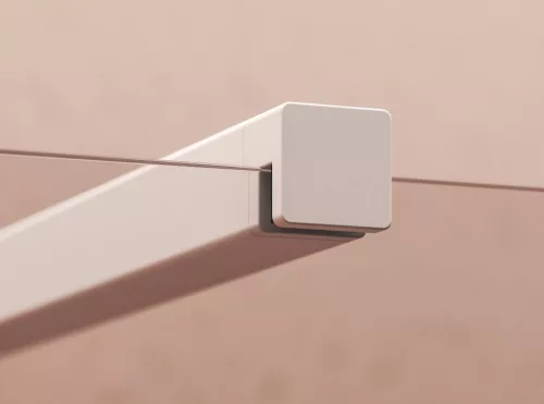 Ravak Walk-In Wall Szett 90, zuhanykabin matt fehér+transparent