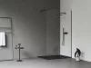 Ravak Walk-In Wall Szett 100, zuhanykabin fekete+transparent