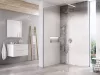 Ravak Walk-In Wall Szett 100, zuhanykabin krómhatású+transparent