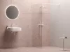 Ravak Walk-In Wall Szett 110, zuhanykabin matt fehér+transparent