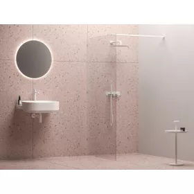   Ravak Walk-In Wall Szett 110, zuhanykabin matt fehér+transparent