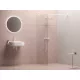 Ravak Walk-In Wall Szett 110, zuhanykabin matt fehér+transparent