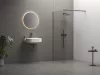 Walk-In Wall Szett 110, zuhanykabin metallic graphite+transparent