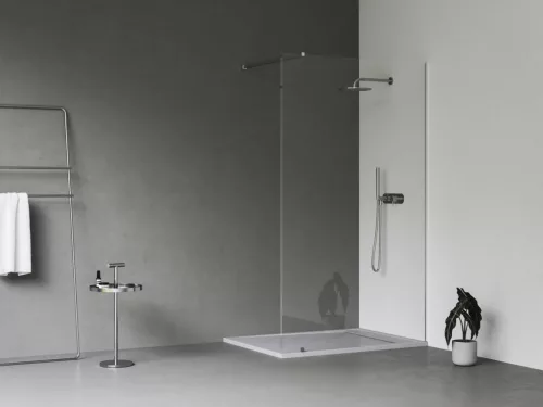 Ravak Walk-In Wall Szett 120, zuhanykabin krómhatású+transparent