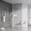 Ravak Walk-In Wall Szett 120, zuhanykabin krómhatású+transparent