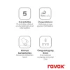 Ravak Walk-In Wall Szett 120, zuhanykabin krómhatású+transparent