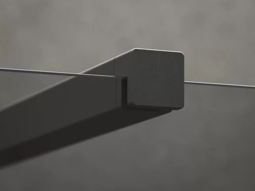 Walk-In Wall Szett 120, zuhanykabin metallic graphite+transparent