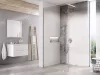 Ravak Walk-In Wall Szett 130, zuhanykabin krómhatású+transparent