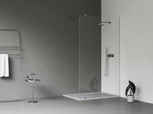 Ravak Walk-In Wall Szett 160, zuhanykabin krómhatású+transparent