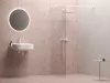 Ravak Walk-In Wall Szett 160, zuhanykabin matt fehér+transparent