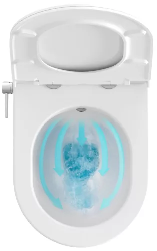 Ravak WC Uni Chrome RimOff és bidé fúvókával, fehér