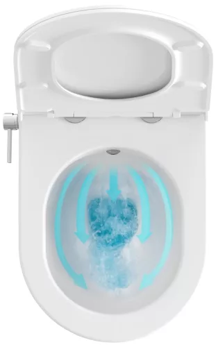 Ravak WC Uni Chrome RimOff és bidé fúvókával, fehér