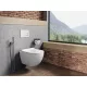 Ravak Uni Chrome RimOff fali WC, ülökével, fehér