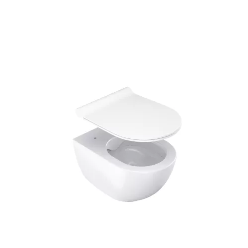 Ravak Uni Chrome RimOff fali WC, ülökével, fehér