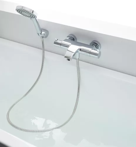 Ravak Termosztátos fali kádcsaptelep - lapos TE 082.00CR, króm