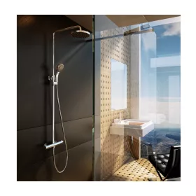   Ravak Zuhanyoszlop termosztátos csapteleppel, állítható fej- és kézizuhannyal TE 091.00CR, króm