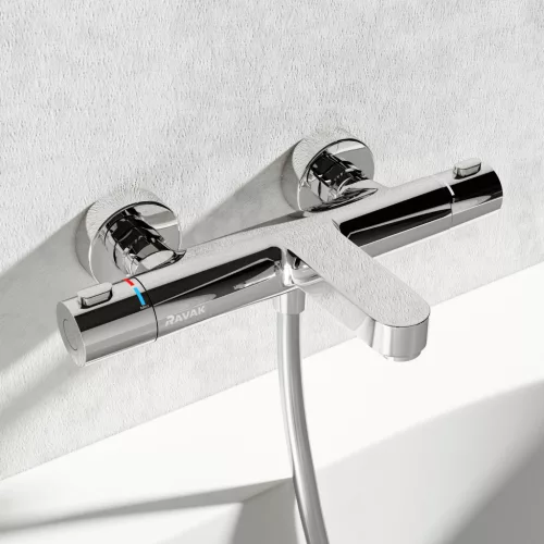 Ravak Termo 300 termosztátos fali kádcsaptelep 150 mm TE 023.00CR, króm