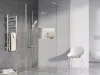 Ravak Termo 300 zuhanyoszlop termosztátos csapteleppel TE 093.00CR/WH, króm/fehér