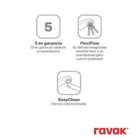 Ravak Puri kádcsaptelep 150 mm PU 022.00CR, króm
