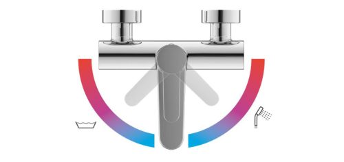 Ravak Puri kádcsaptelep 150 mm PU 022.00CR, króm