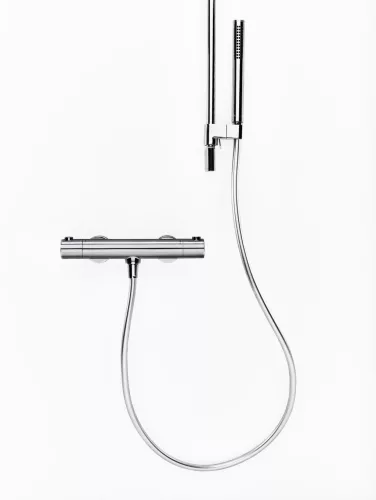 Ravak Puri termoszátos fali zuhanycsaptelep 150 mm PU 033.00CR, króm