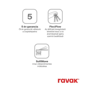   Ravak 10° Free álló mosdócsaptelep leeresztő nélkül TD F 012.00CR, króm