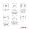 Ravak 10° Free termosztátos zuhanycsaptelep szett nélkül TD F 033.00CR, króm