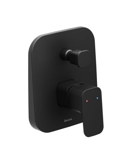 Ravak 10° Free falba süllyesztett csaptelep váltóval, belső egységgel TD F 061.20BLM, matt fekete