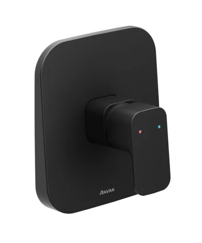 Ravak 10° Free fekete falba süllyesztett csaptelep váltó nélkül TD F 066.20BLM, matt fekete, R-boxhoz
