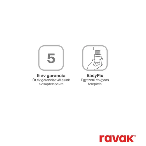 Ravak 10° Free zuhanyoszlop nem termosztatikus, zuhanyszettel TD F 098.00CR, króm
