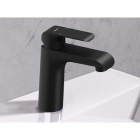   Ravak Flat fekete álló mosdócsaptelep leeresztő nélkül FL 014.20BLM, matt fekete