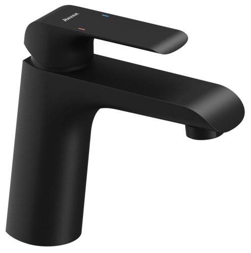 Ravak Flat fekete álló mosdócsaptelep leeresztő nélkül FL 014.20BLM, matt fekete