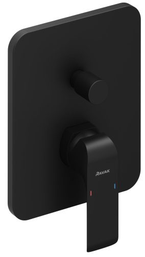 Ravak Flat falba süllyesztett csaptelep váltóval FL 065.20BLM, matt fekete (KIZÁRÓLAG R-box Varival)