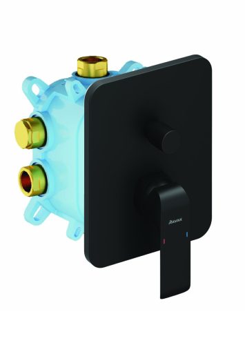 Ravak Flat falba süllyesztett csaptelep váltóval FL 065.20BLM, matt fekete (KIZÁRÓLAG R-box Varival)