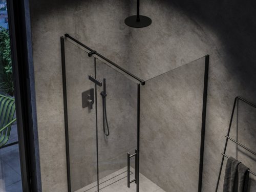 Ravak Flat falba süllyesztett csaptelep váltóval FL 065.20BLM, matt fekete (KIZÁRÓLAG R-box Varival)