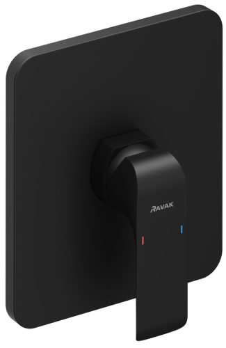 Ravak Flat falba süllyesztett csaptelep váltó nélkül FL 066.20BLM, matt fekete (KIZÁRÓLAG R-box Varival)