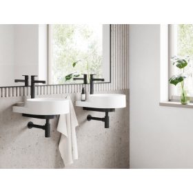   Ravak Puri álló mosdócsaptelep leeresztő nélkül PU 015.20BLM, matt fekete